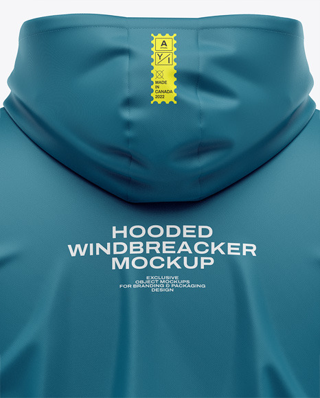 Hooded Windbreaker Mockup
