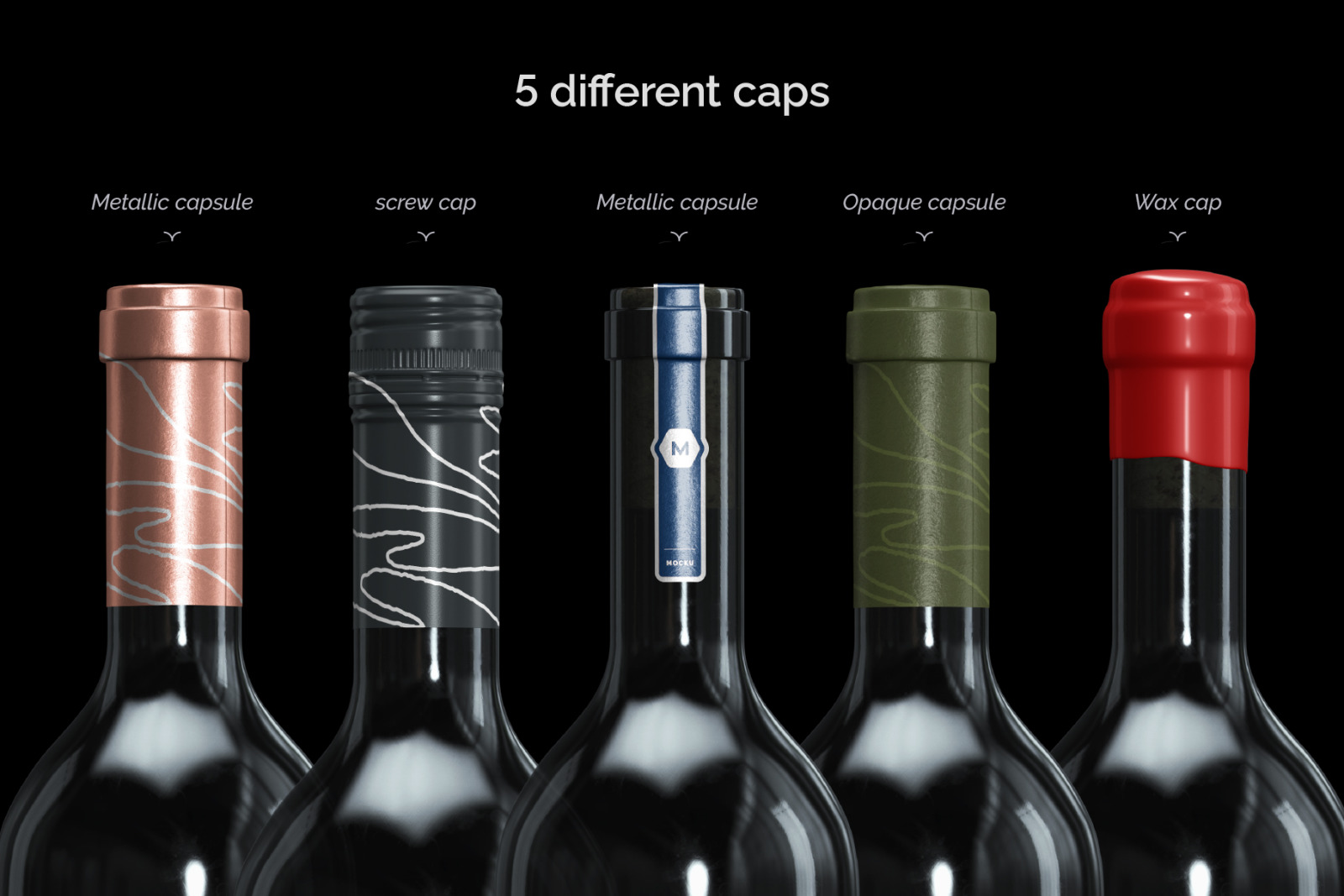 Bordeaux bottle - Wine Mockups Bordeaux bottle - Wine Mockups