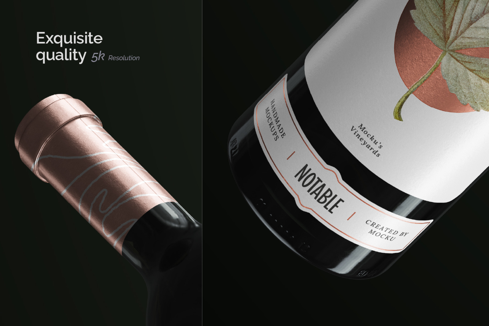 Bordeaux bottle - Wine Mockups Bordeaux bottle - Wine Mockups