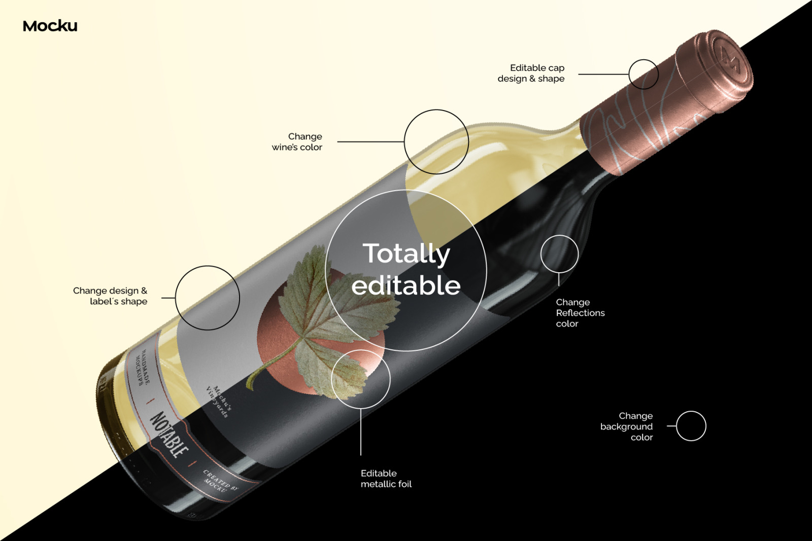 Bordeaux bottle - Wine Mockups Bordeaux bottle - Wine Mockups