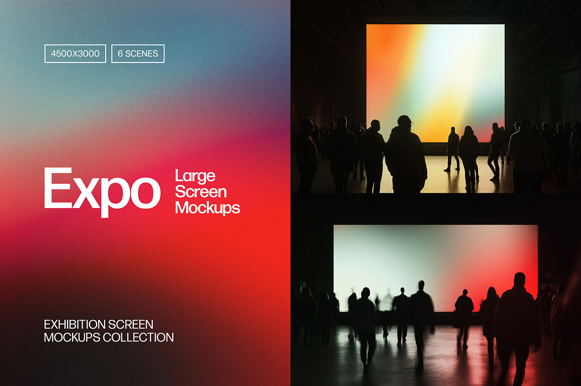 EXPO Screen Mockups Collection EXPO Screen Mockups Collection
