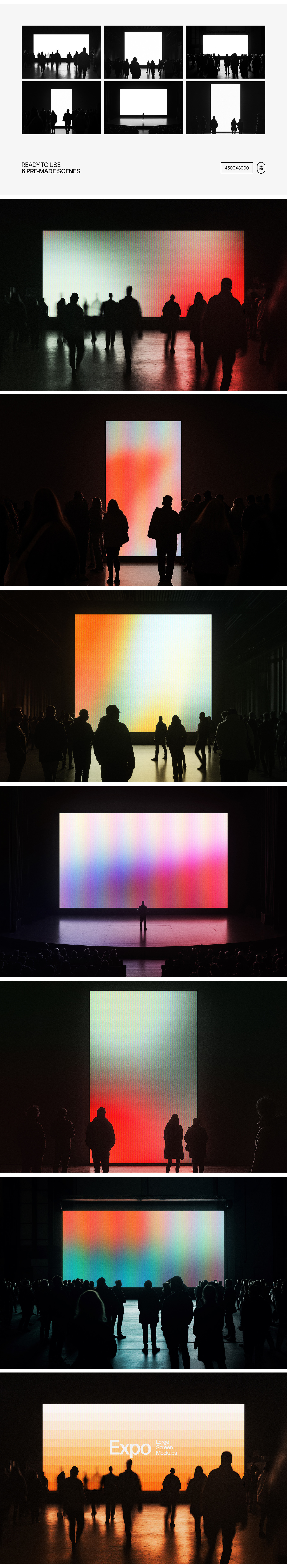 EXPO Screen Mockups Collection EXPO Screen Mockups Collection