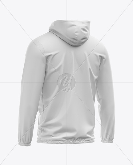 Hooded Windbreaker Mockup