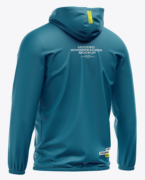 Hooded Windbreaker Mockup