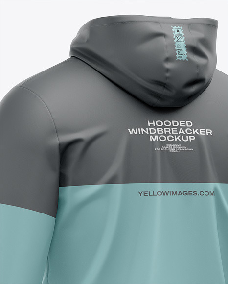 Hooded Windbreaker Mockup