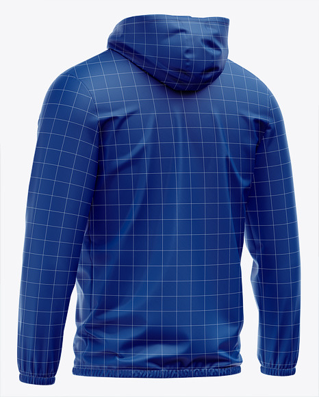 Hooded Windbreaker Mockup