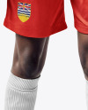 Black Woman with Braids Wearing a Full Basketball Kit Mockup