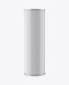 Matte Paper Tube Mockup - Front View