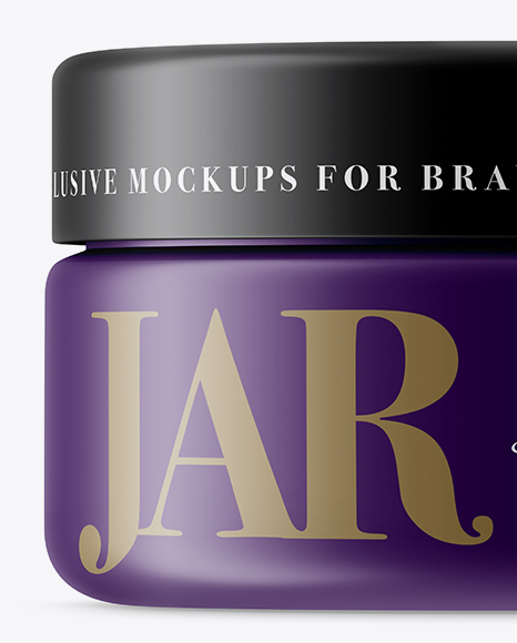 Matte Cosmetic Jar Mockup