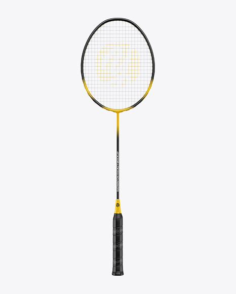 Badminton Racket Mockup - Front & Side Views