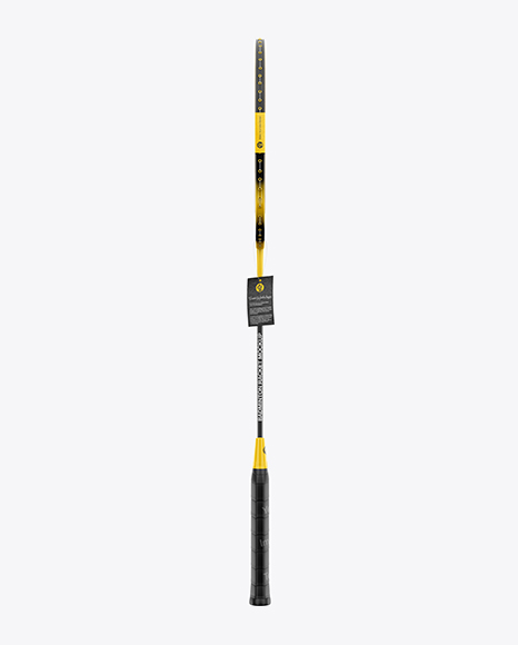 Badminton Racket Mockup - Front & Side Views