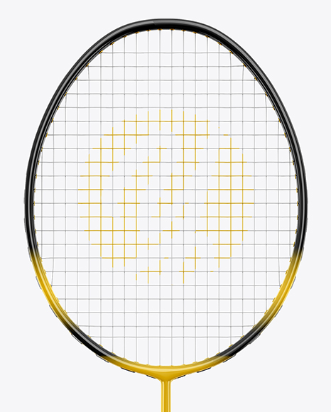 Badminton Racket Mockup - Front & Side Views