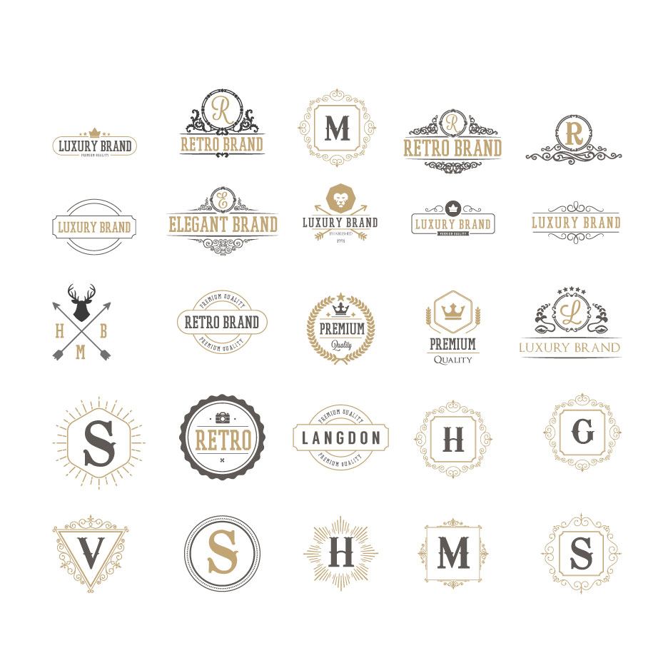 Monogram and Vintage logos