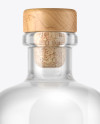 Dry Gin Bottle with Wooden Cap Mockup