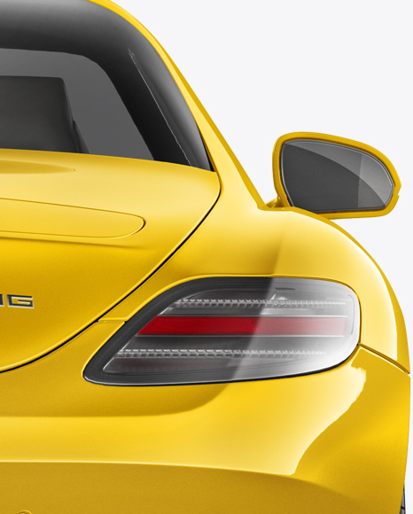 Mercedes-Benz SLS AMG Mockup - Back View