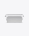 Glossy Plastic Container Mockup