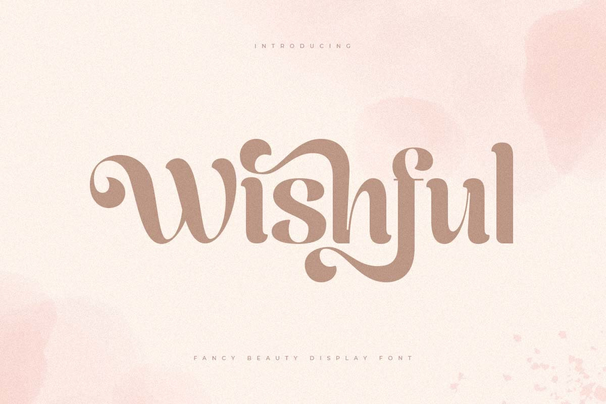 Wishful – Fancy Beauty Display Font Wishful – Fancy Beauty Display Font