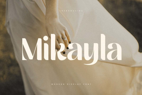 Mikayla Modern Display Font - Femininity