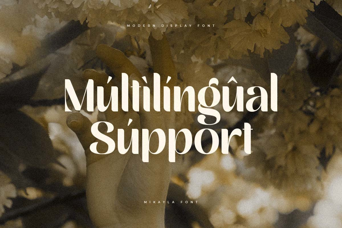 Mikayla Modern Display Font Mikayla Modern Display Font