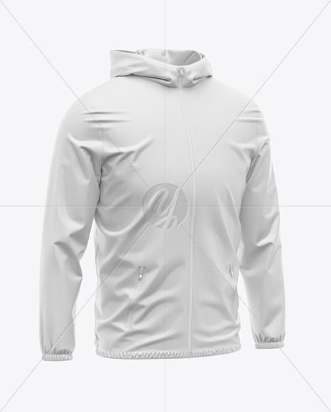 Hooded Windbreaker Mockup