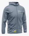 Hooded Windbreaker Mockup