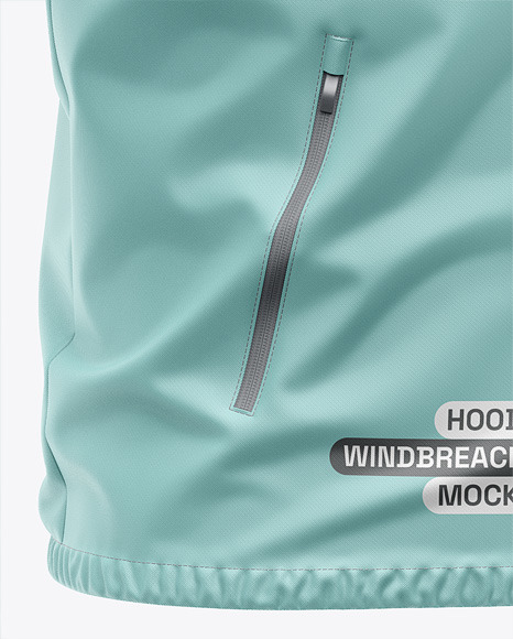 Hooded Windbreaker Mockup