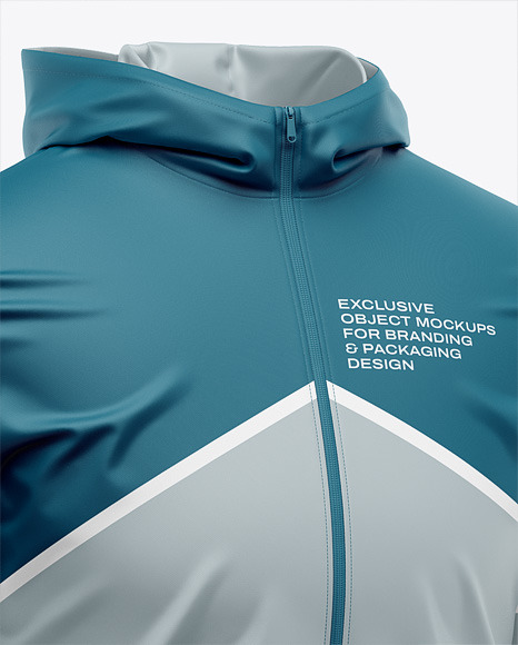 Hooded Windbreaker Mockup