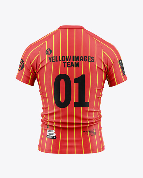 Tight Fit V-Neck Soccer Jersey Mockup