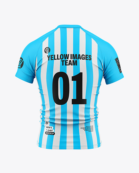 Tight Fit V-Neck Soccer Jersey Mockup