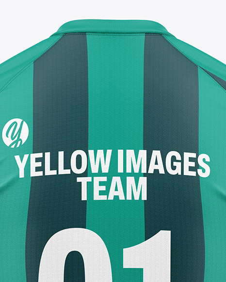 Tight Fit V-Neck Soccer Jersey Mockup