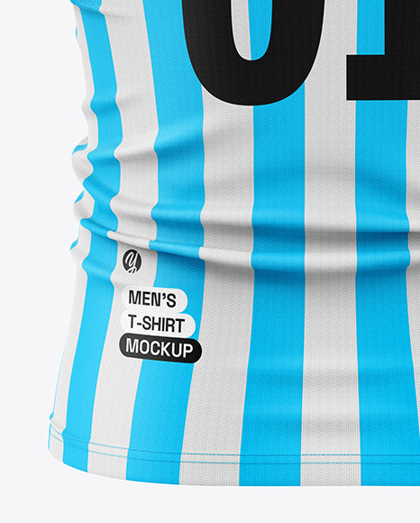 Tight Fit V-Neck Soccer Jersey Mockup