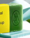 Handmade Soap Bar with Paper Label Mockup