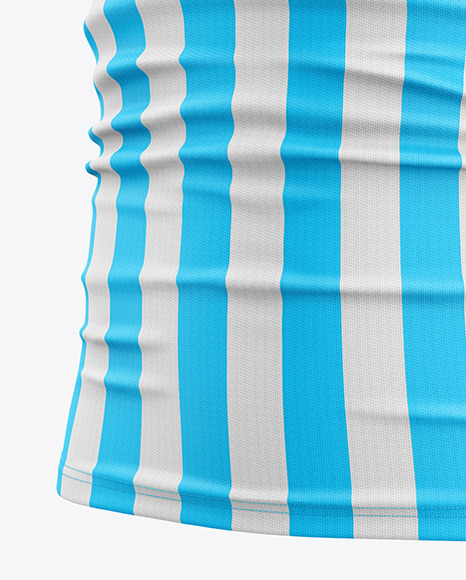 Tight Fit V-Neck Soccer Jersey Mockup