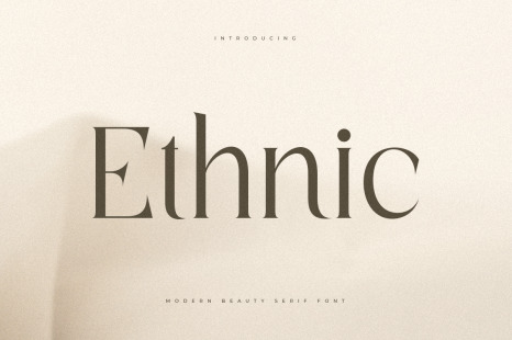 Ethnic - Luxury Modern Beauty Serif Font - Cursive