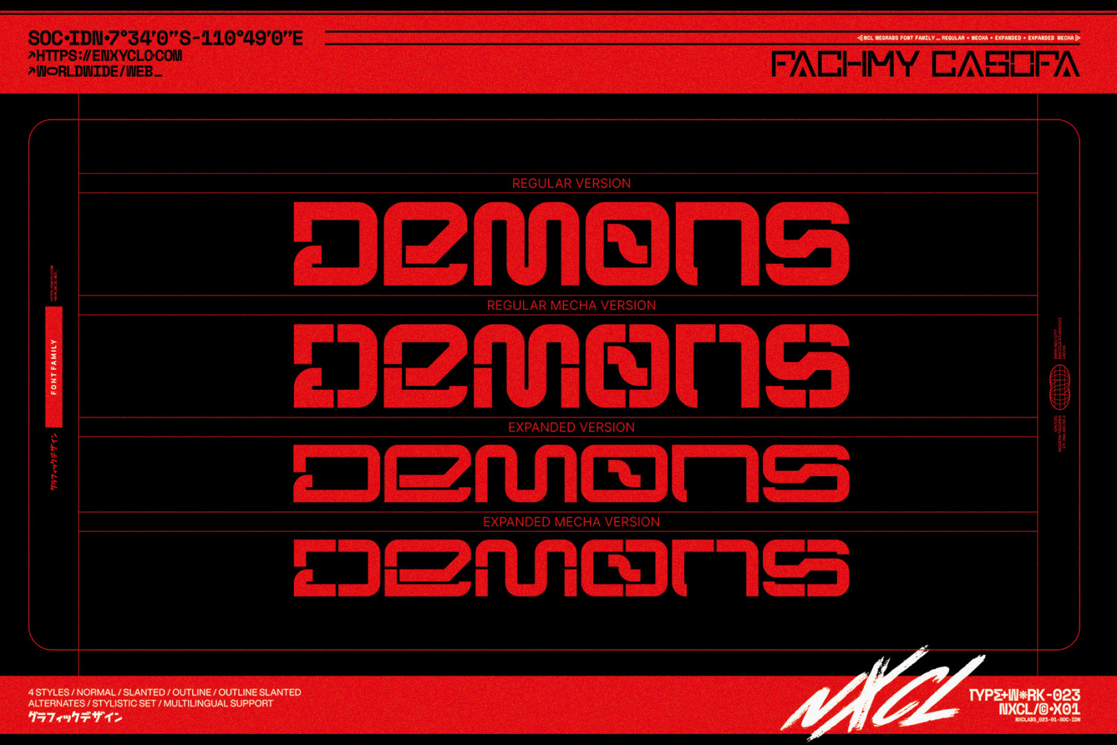 NCL Megrabs Font Family NCL Megrabs Font Family