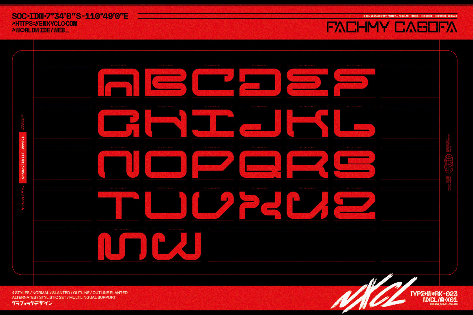 NCL Megrabs Font Family NCL Megrabs Font Family