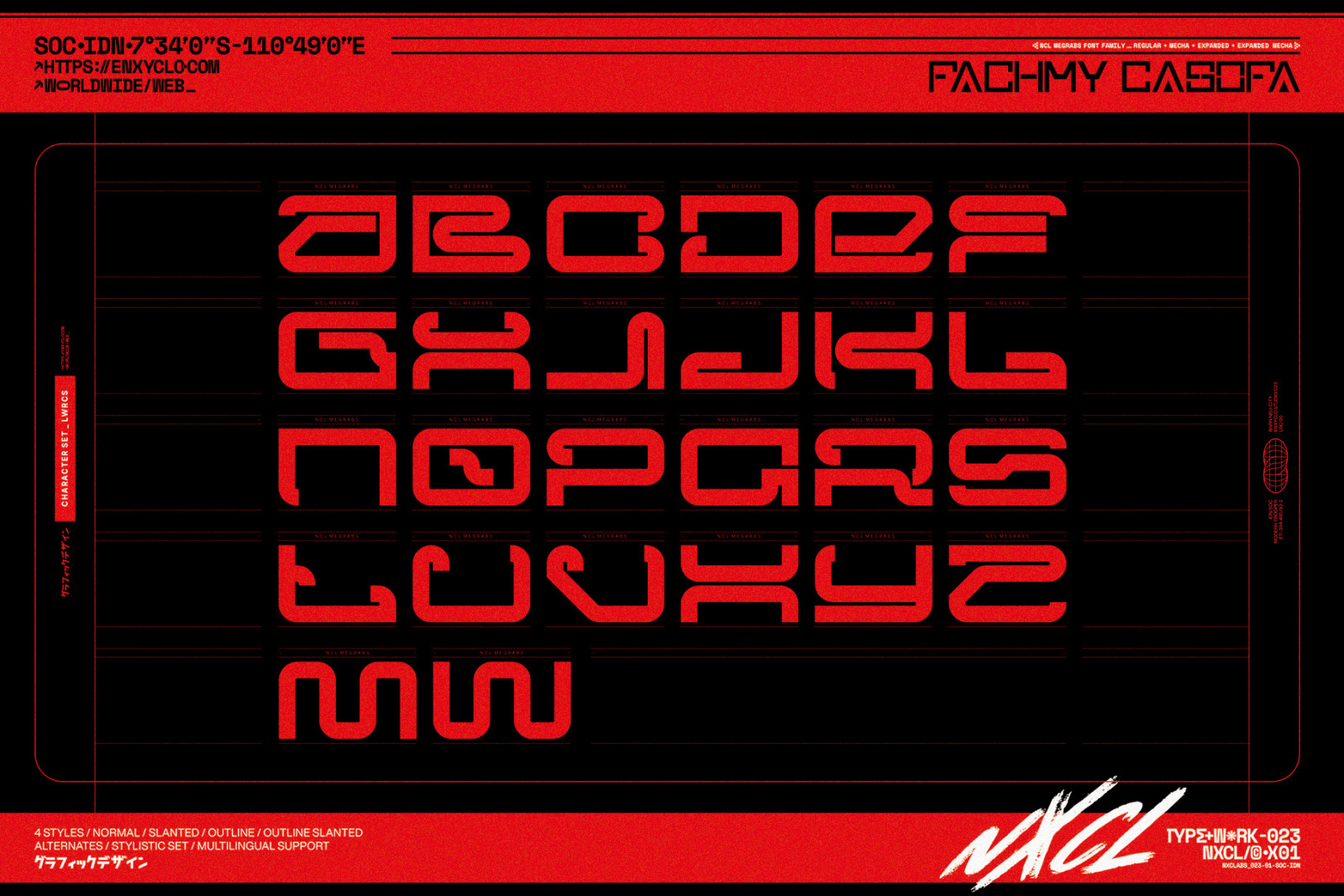 NCL Megrabs Font Family NCL Megrabs Font Family