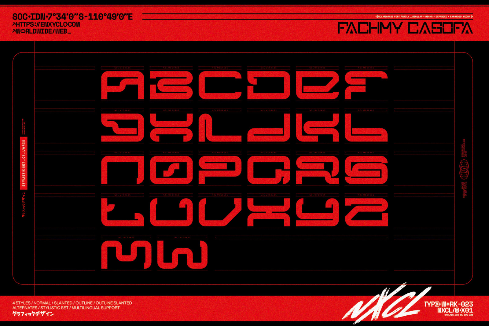 NCL Megrabs Font Family NCL Megrabs Font Family