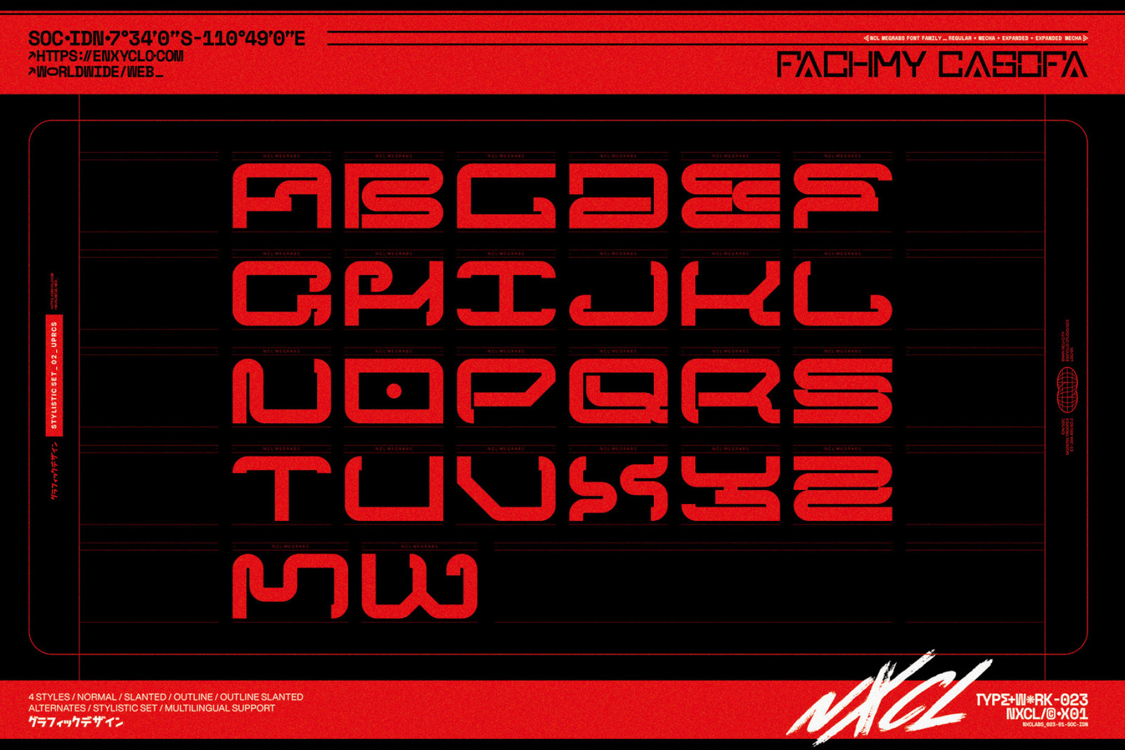 NCL Megrabs Font Family NCL Megrabs Font Family