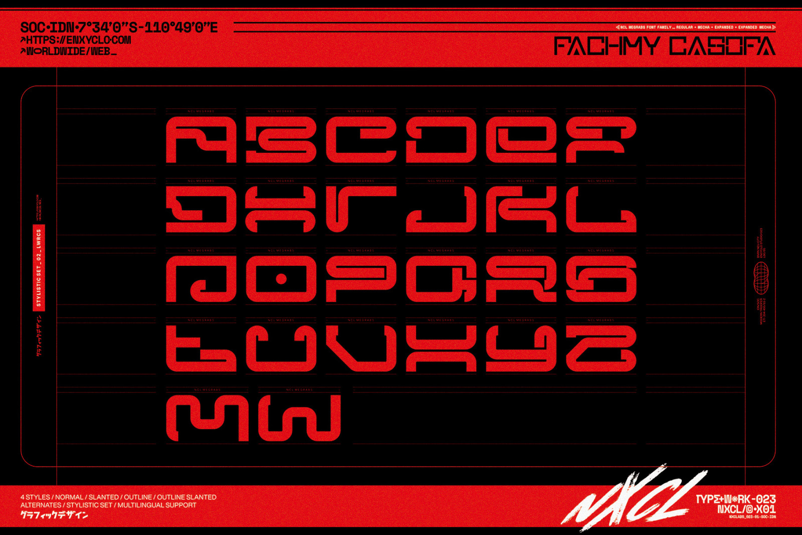 NCL Megrabs Font Family NCL Megrabs Font Family