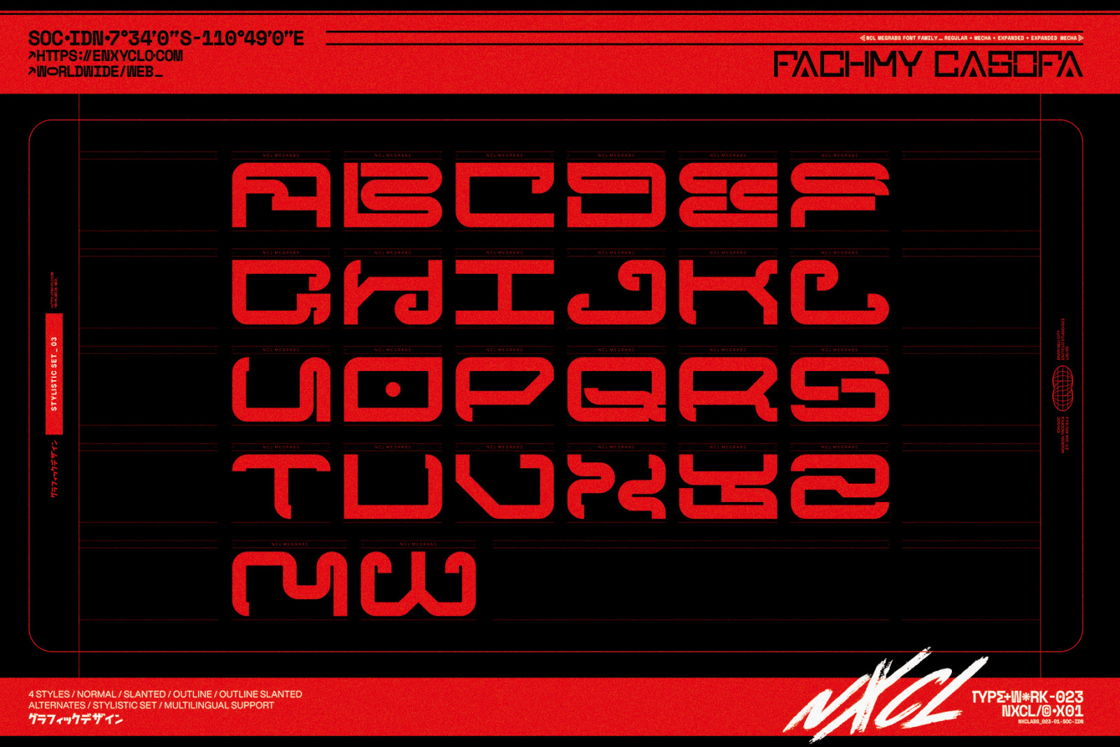 NCL Megrabs Font Family NCL Megrabs Font Family