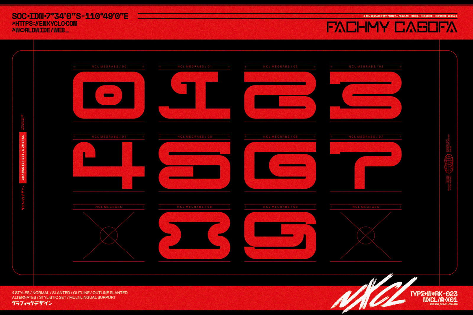 NCL Megrabs Font Family NCL Megrabs Font Family