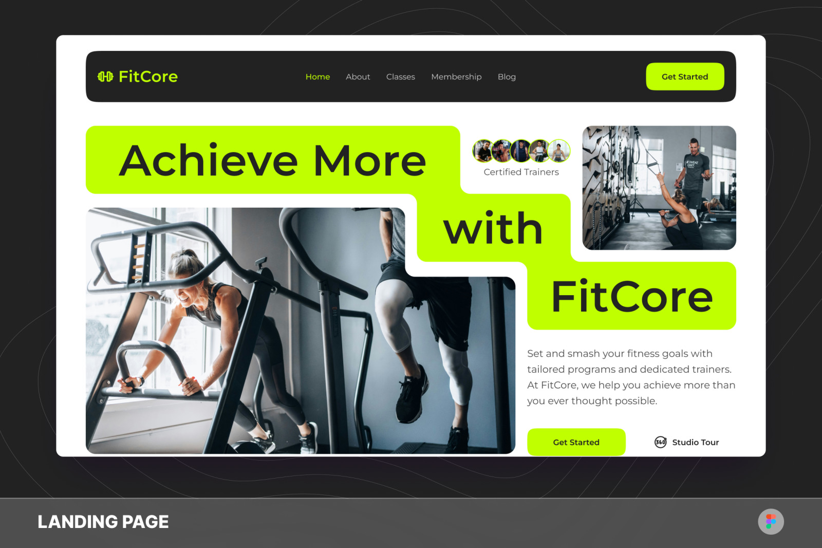 FitCore - Fitness Center Landing Page FitCore - Fitness Center Landing Page