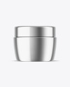 Metallic Cosmetic Jar Mockup