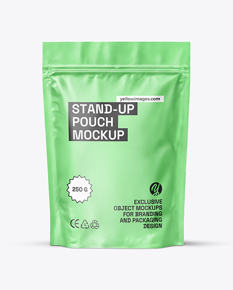 Matte Stand-up Pouch Mockup