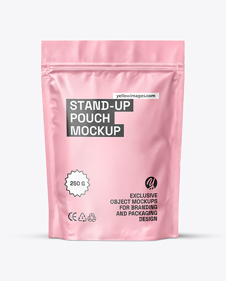 Matte Stand-up Pouch Mockup