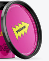 Glossy Plastic Bucket with Handle Mockup