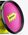 Glossy Plastic Bucket with Handle Mockup