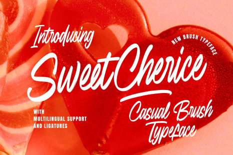 Sweet Cherice casual brush typeface - Canva font