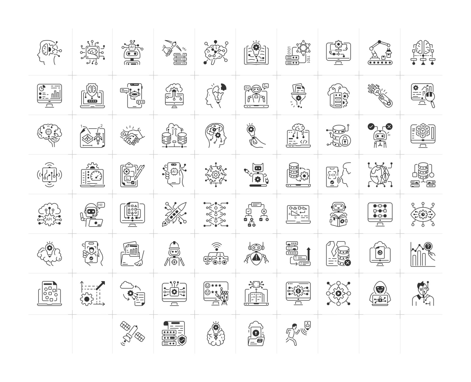 Animated Machine Learning Icons Animated Machine Learning Icons